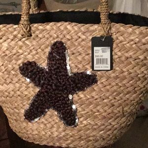 NWT Starfish straw bag